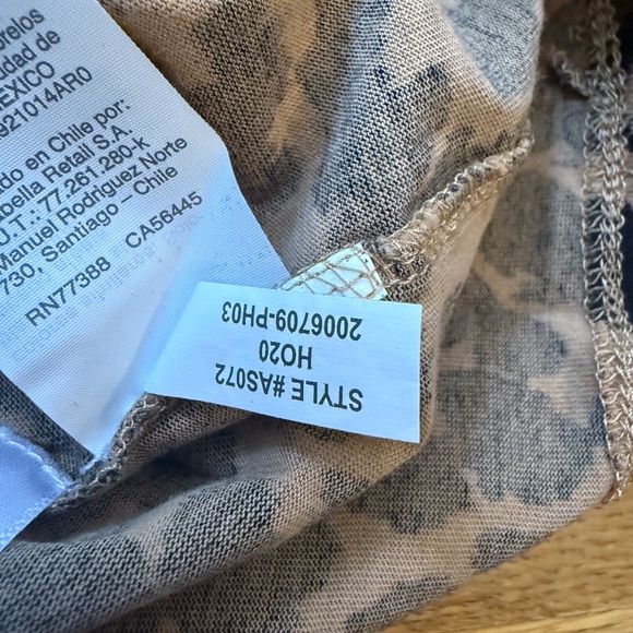 J.CREW S Small Leopard Print Cotton Knit Turtleneck Top Long Sleeve - Picture 7 of 8